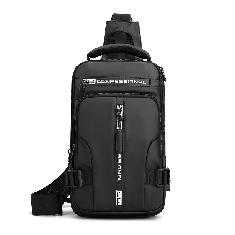 New men's multi-functional chest bag fashion casual single shoulder crossbody bag waterproof space cloth small backpack