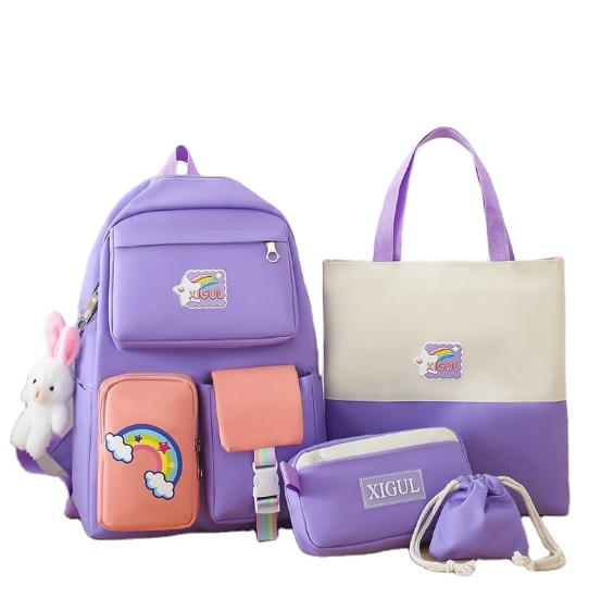 Fashionable and high-quality travel bag, cute 4 sets for female students