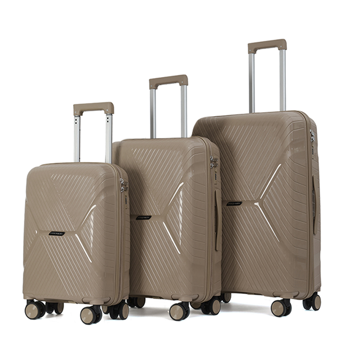  New Arrival PP Suitcase Vintage Color Unisex Travel Bag Wholesale Customized Luggage Sets