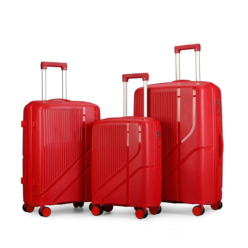 high quality pp material hot selling luggage new fashionable pp luggage